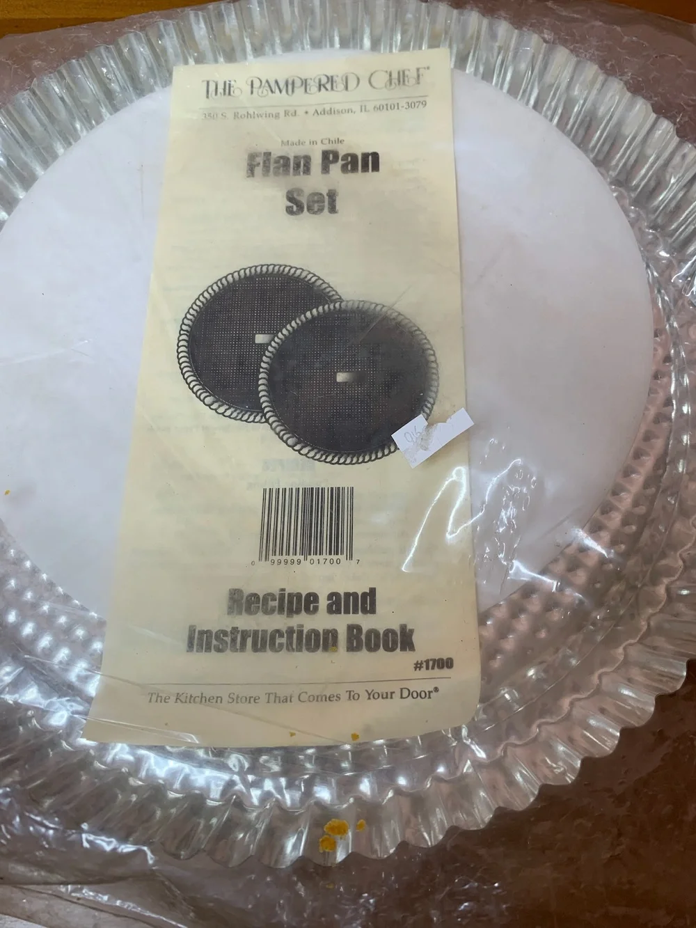 The Pampered Chef Flan Pan Set‎ Round w/ Insert Press